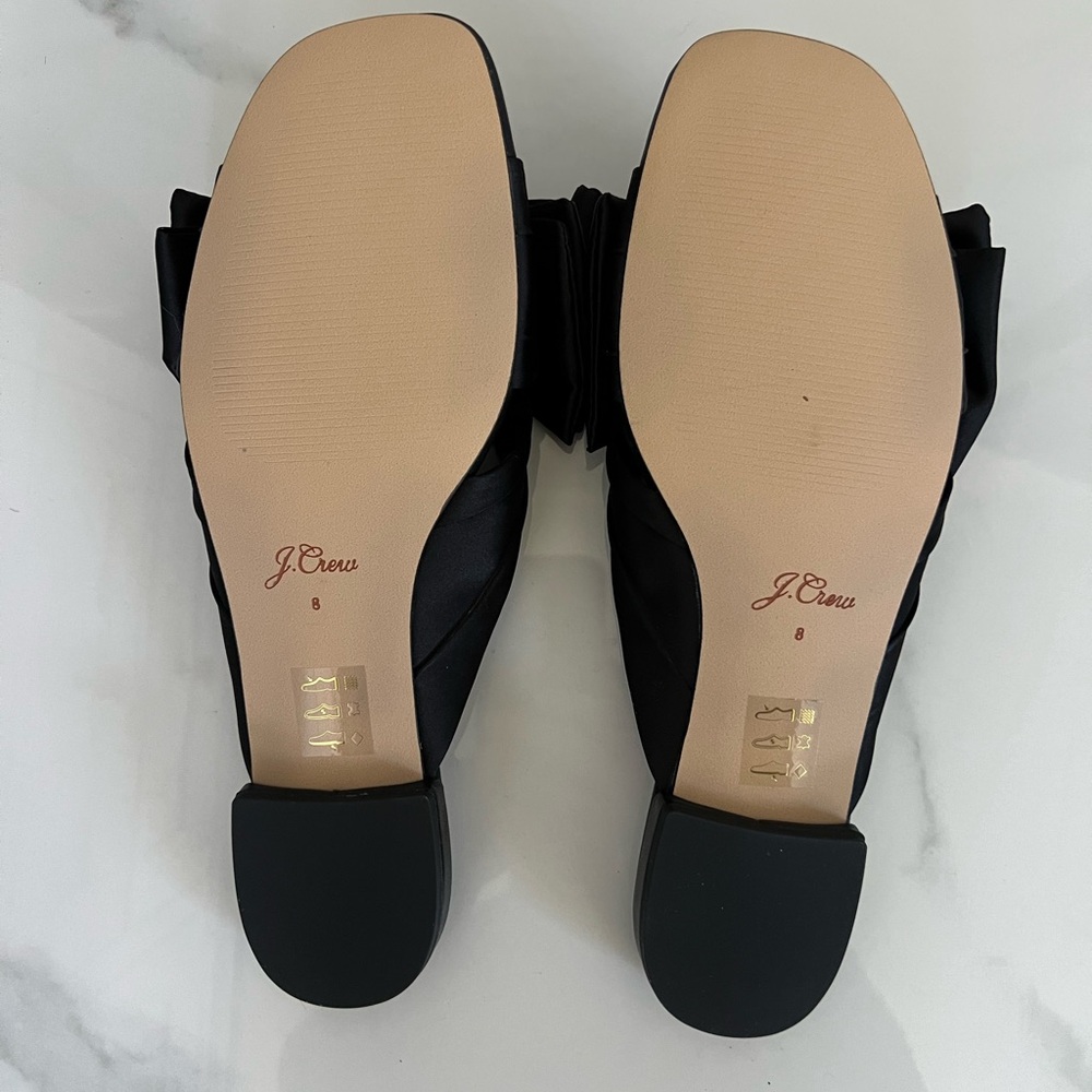 NWT JCrew Abbie bow sandals in satin - Picture 4 of 5